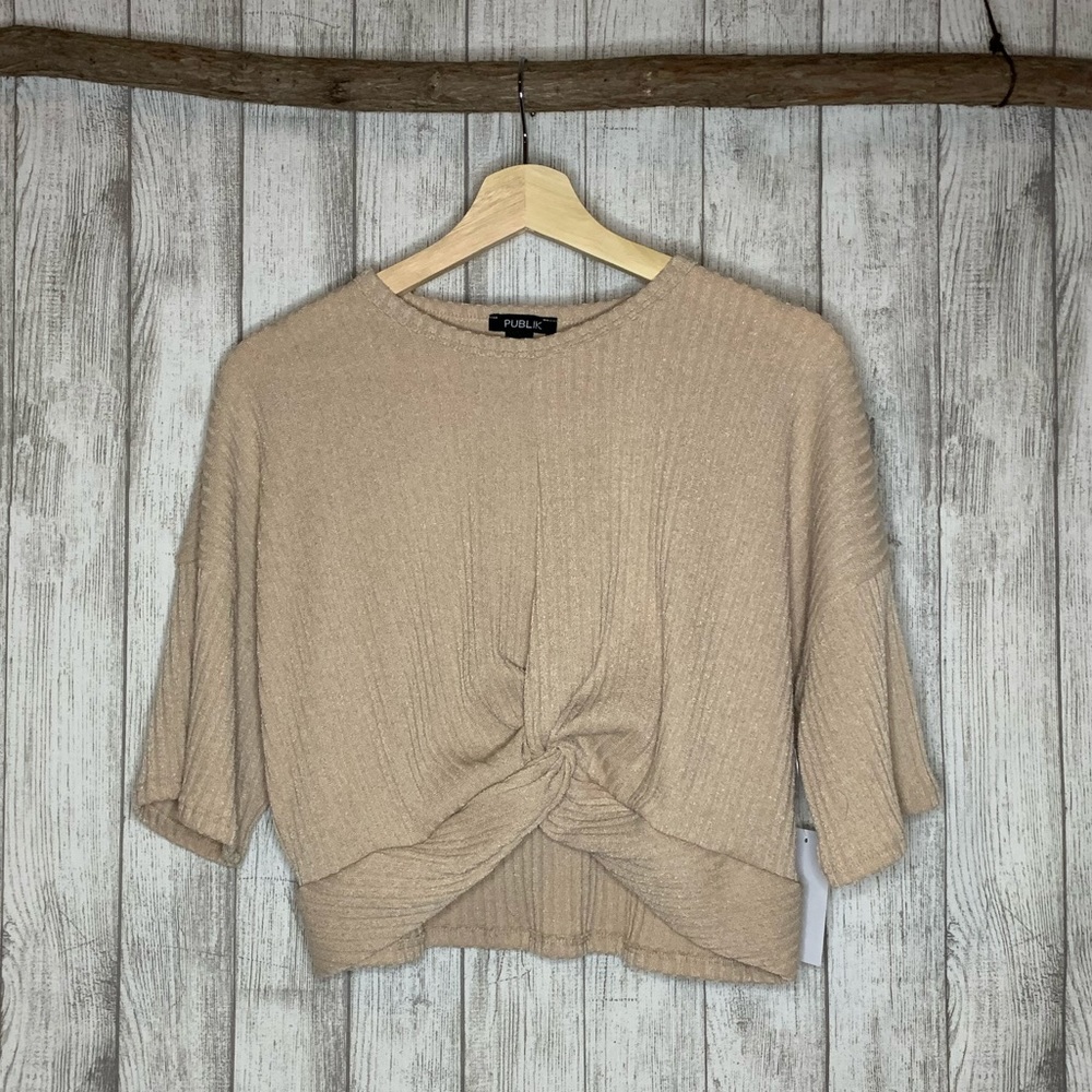 NWT Forever 21 Ribbed twist front top
